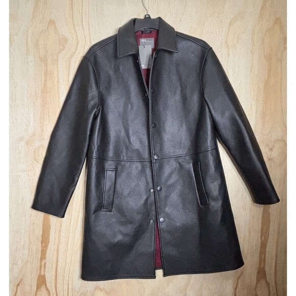 Alfani Other - Men’s Leather Black Zip Up ALFANI Jacket Size XL